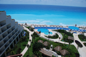views from Aqua Cancun Resort rooms