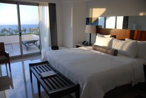 inside room at Aqua Cancun Resort