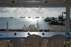 afternoon dining view at Anegada Reef Hotel