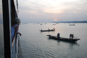 sunrise on the mekong