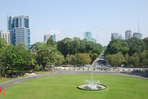 view of downtown ho chi minh city, vietnam