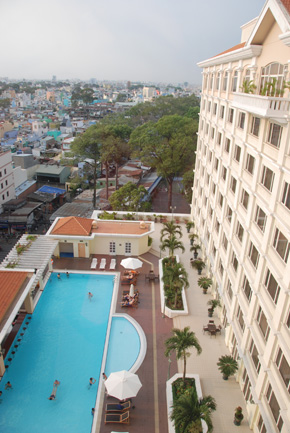 view of ho chi minh city from equatorial hotel